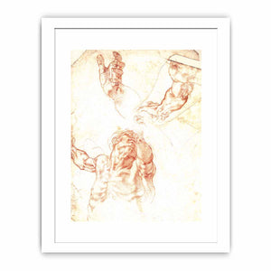 Study for Haman By Michelangelo Buonarroti