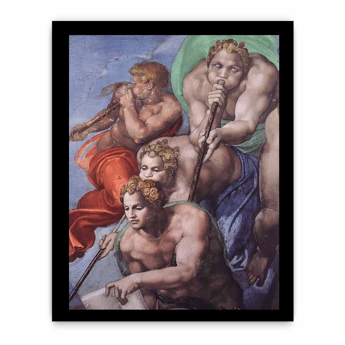 The Last Judgment (detail) By Michelangelo Buonarroti
