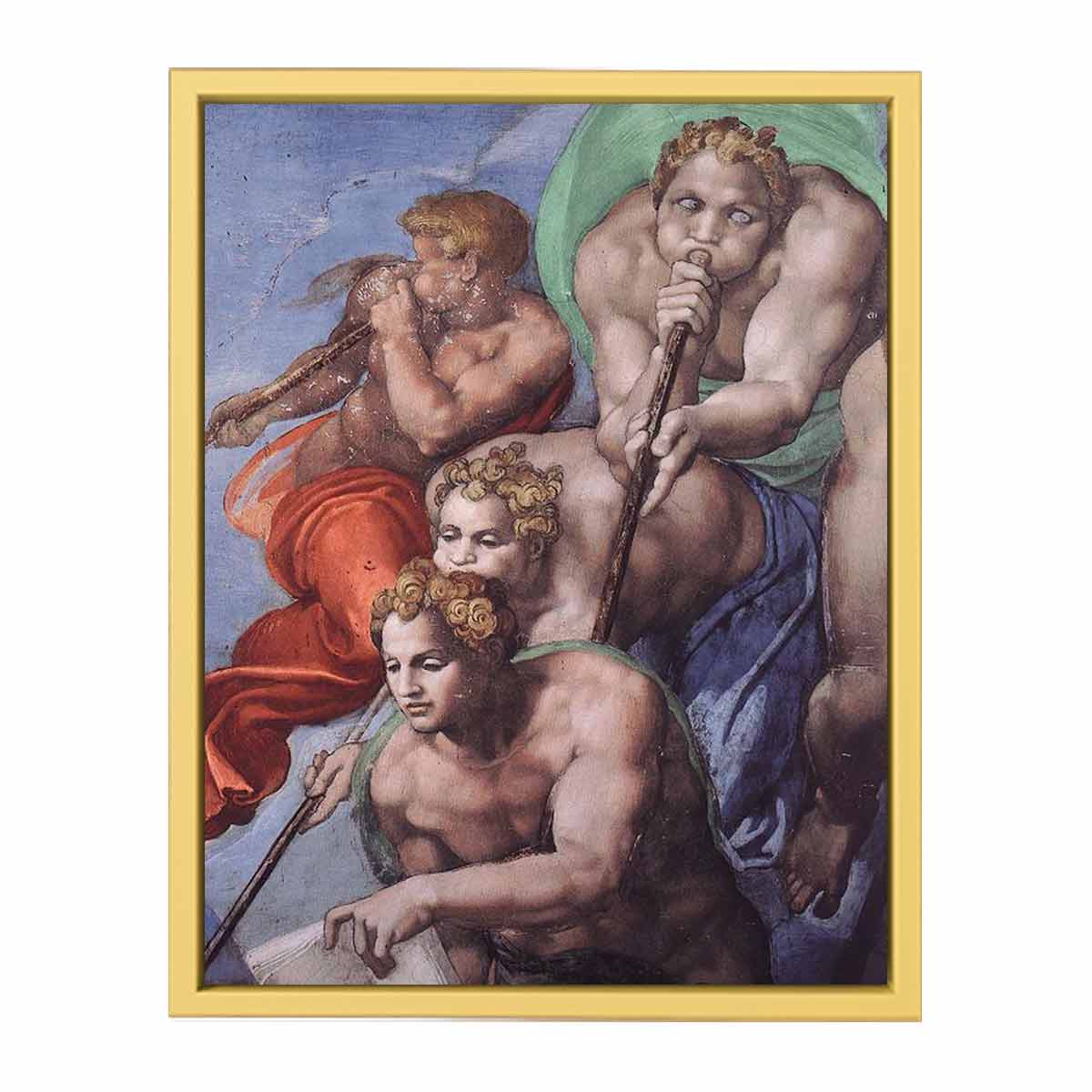 The Last Judgment (detail) By Michelangelo Buonarroti