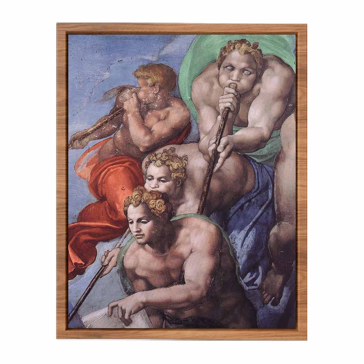 The Last Judgment (detail) By Michelangelo Buonarroti