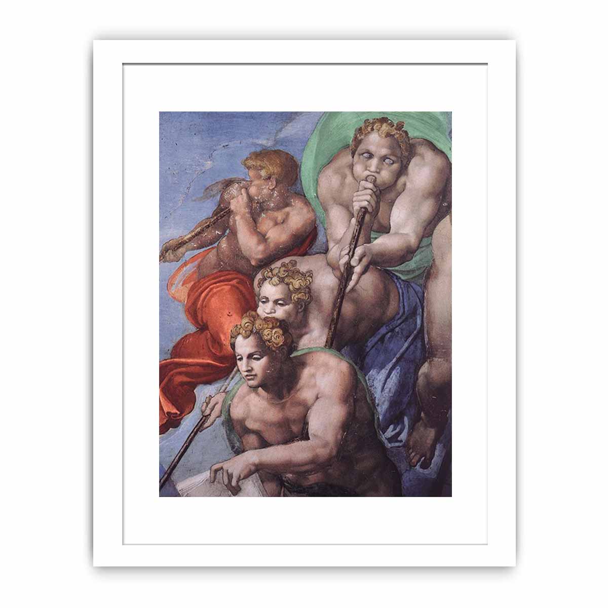 The Last Judgment (detail) By Michelangelo Buonarroti