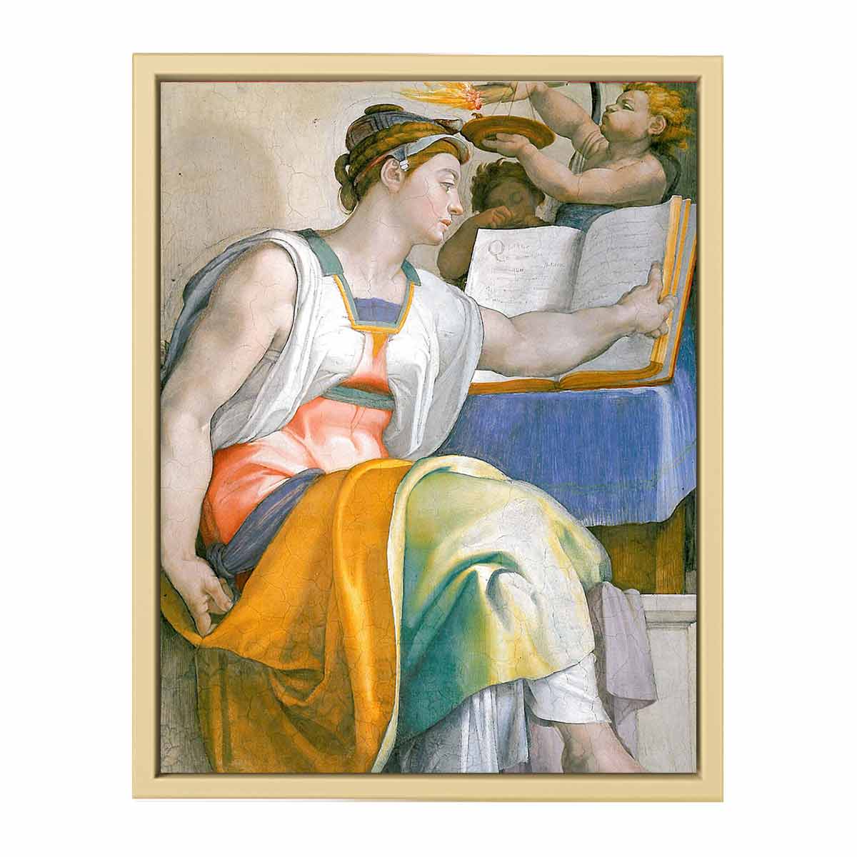The Erythraean Sibyl (detail-3) 1508-12 By Michelangelo Buonarroti