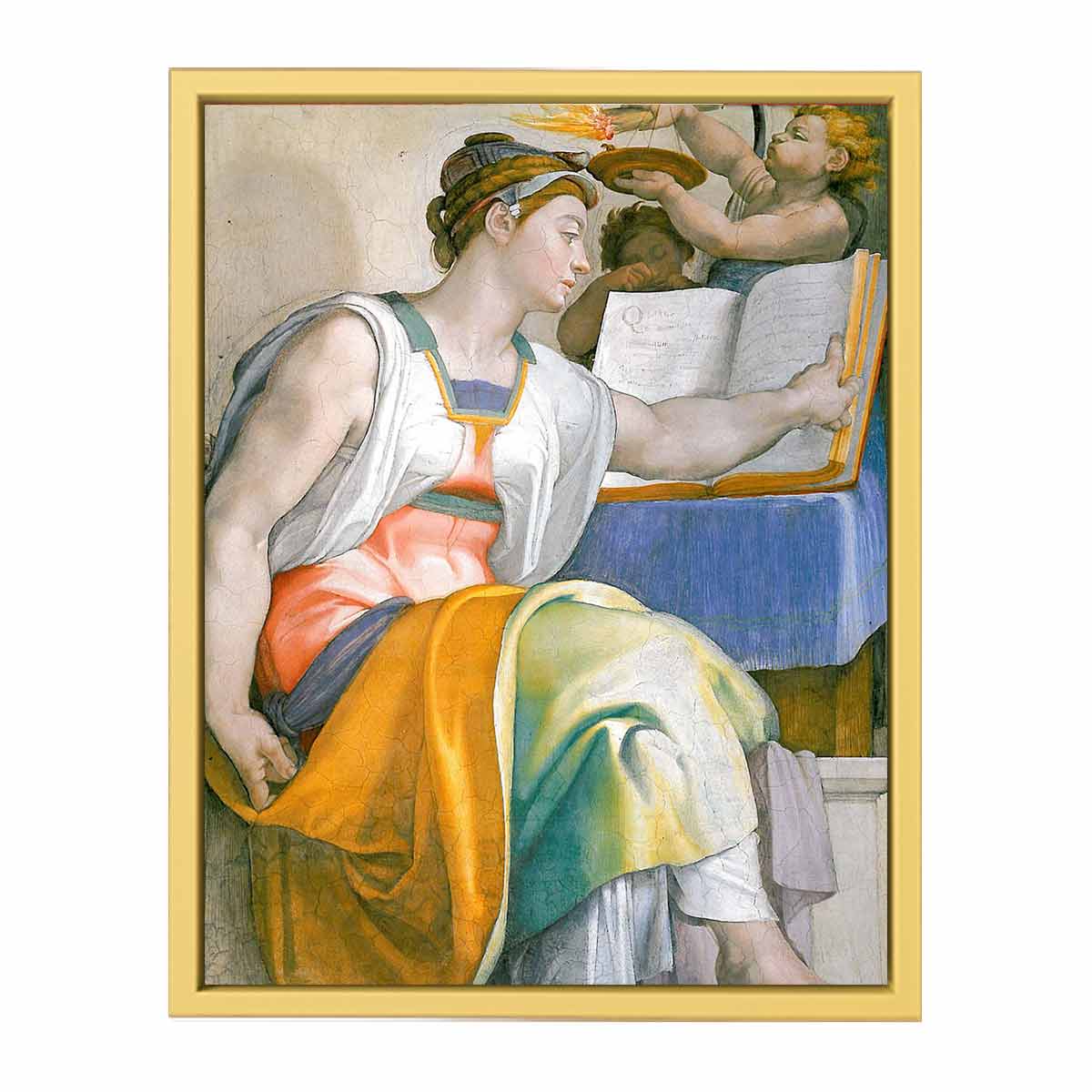 The Erythraean Sibyl (detail-3) 1508-12 By Michelangelo Buonarroti
