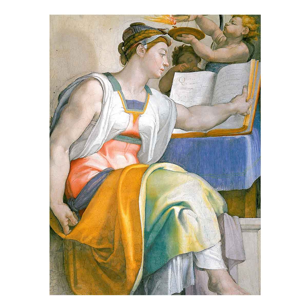 The Erythraean Sibyl (detail-3) 1508-12