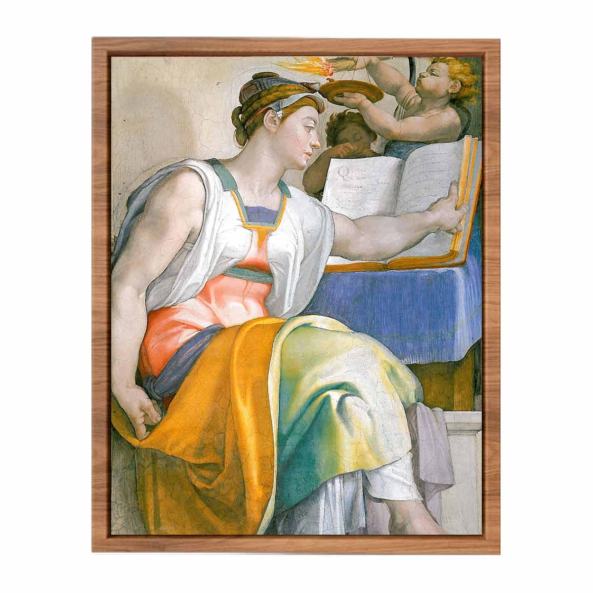 The Erythraean Sibyl (detail-3) 1508-12 By Michelangelo Buonarroti