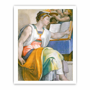 The Erythraean Sibyl (detail-3) 1508-12 By Michelangelo Buonarroti
