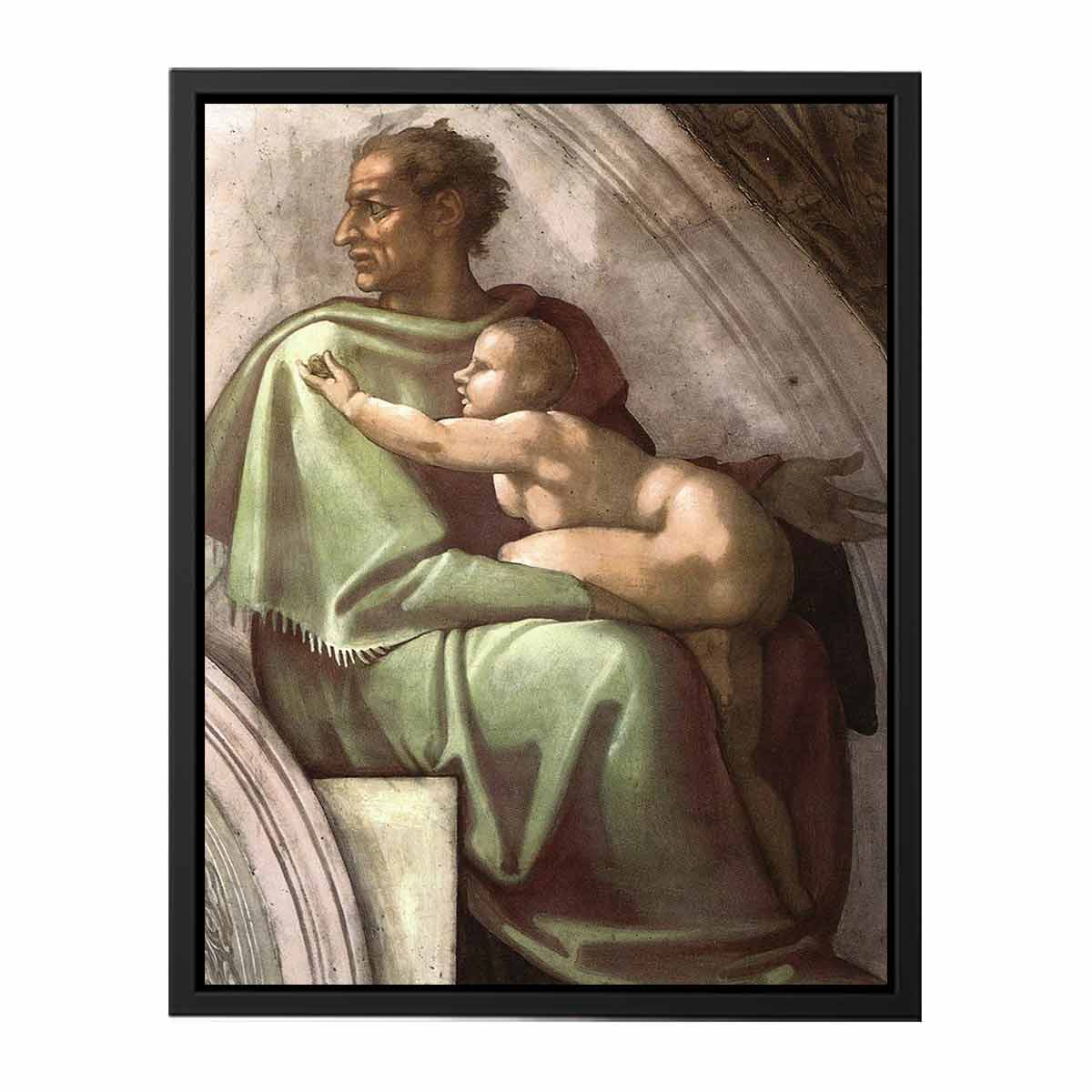 Josiah - Jechoniah - Shealtiel (detail) By Michelangelo Buonarroti