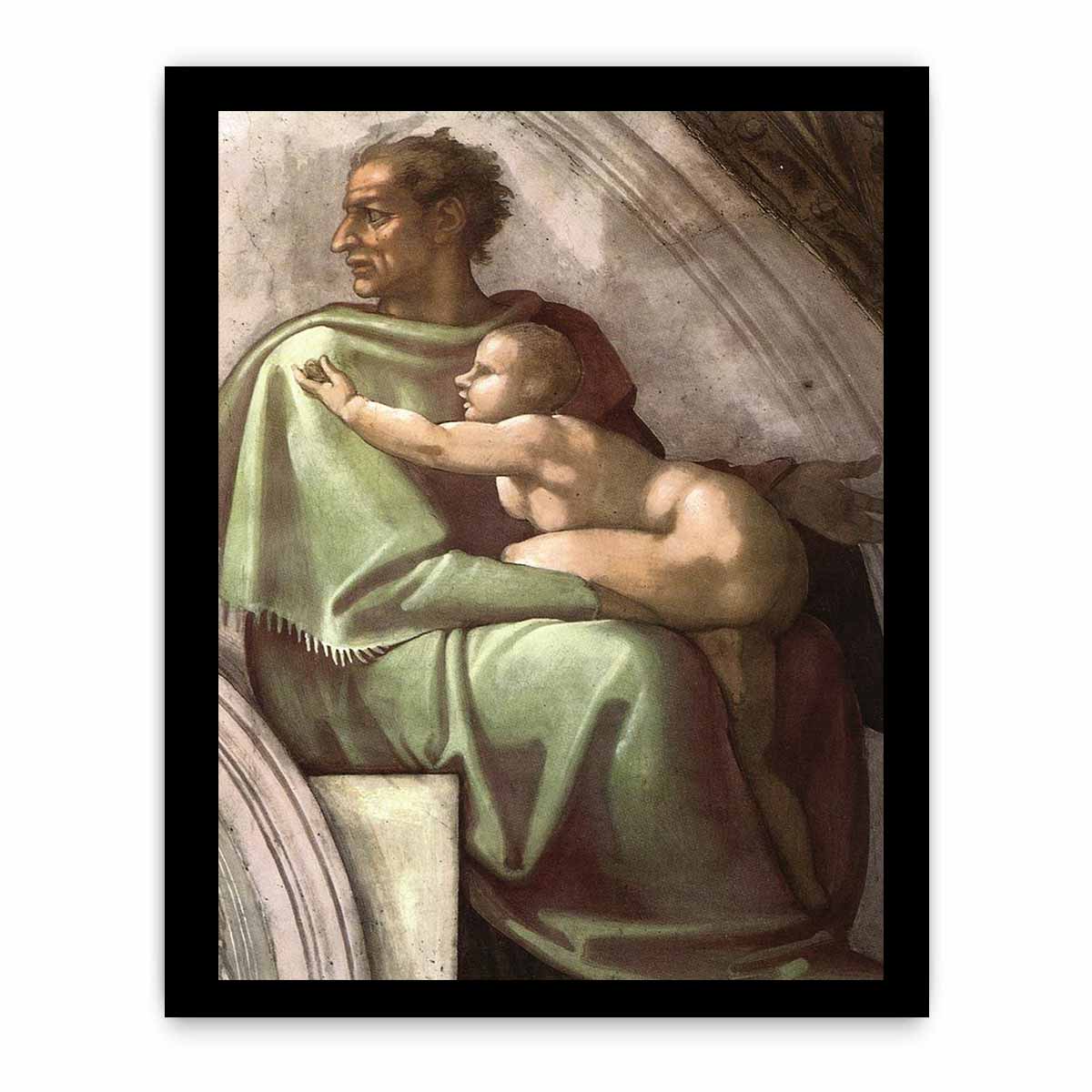 Josiah - Jechoniah - Shealtiel (detail) By Michelangelo Buonarroti