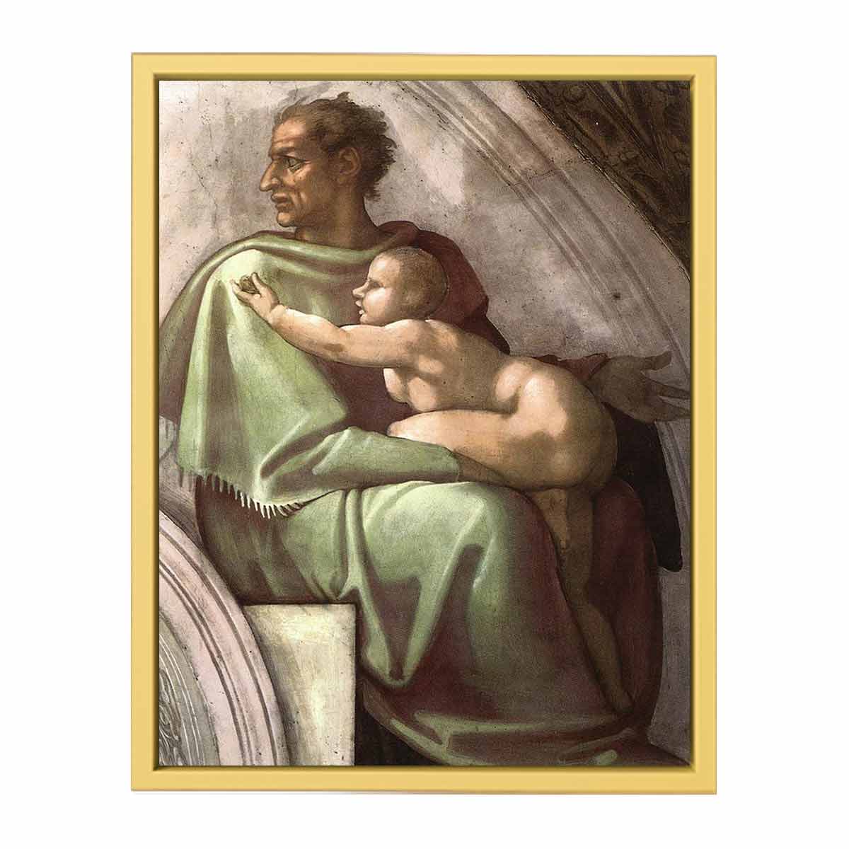 Josiah - Jechoniah - Shealtiel (detail) By Michelangelo Buonarroti