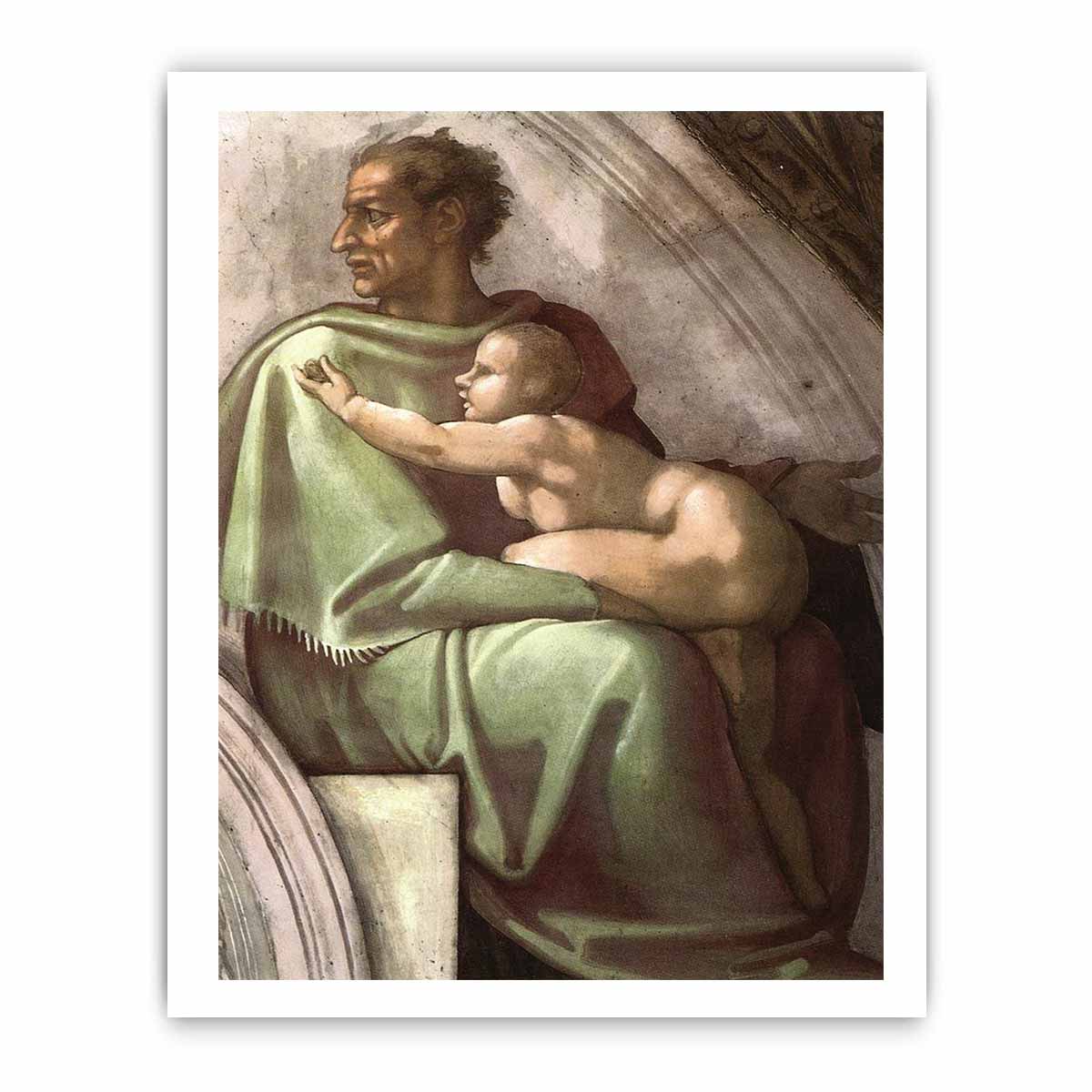 Josiah - Jechoniah - Shealtiel (detail) By Michelangelo Buonarroti