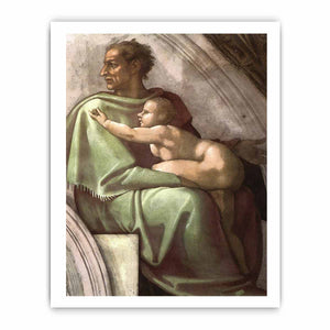 Josiah - Jechoniah - Shealtiel (detail) By Michelangelo Buonarroti