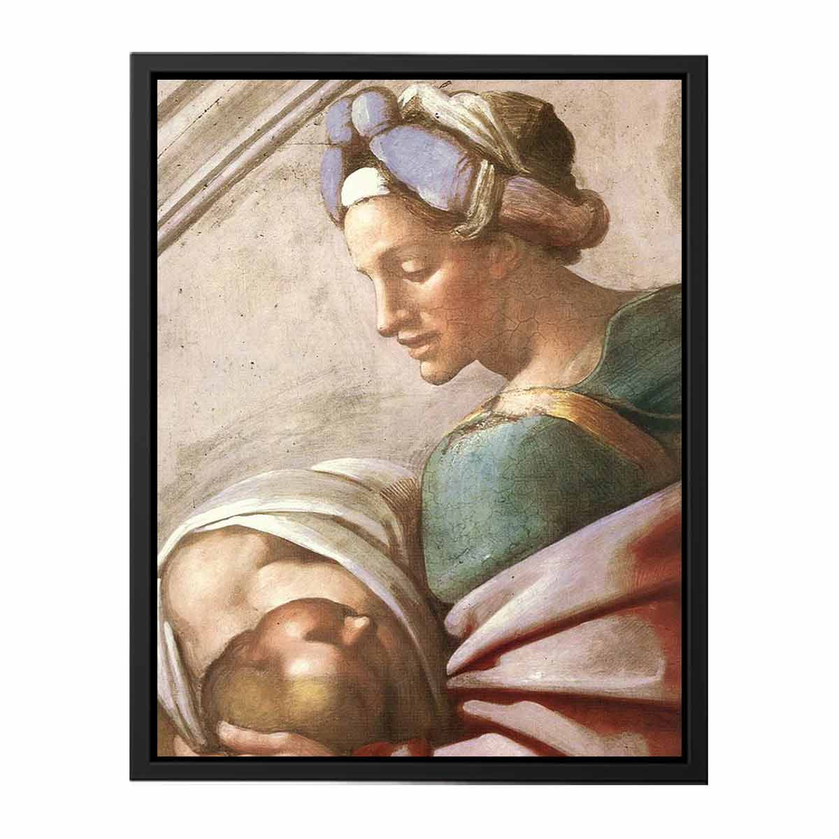 Hezekiah - Manasseh - Amon (detail) By Michelangelo Buonarroti