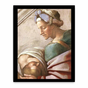 Hezekiah - Manasseh - Amon (detail) By Michelangelo Buonarroti