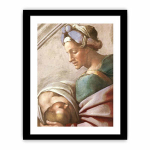 Hezekiah - Manasseh - Amon (detail) By Michelangelo Buonarroti