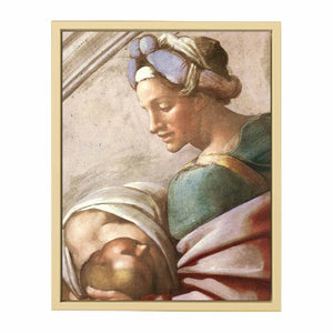 Hezekiah - Manasseh - Amon (detail) By Michelangelo Buonarroti