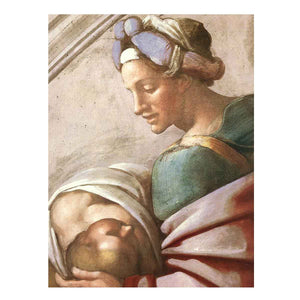 Hezekiah - Manasseh - Amon (detail) By Michelangelo Buonarroti
