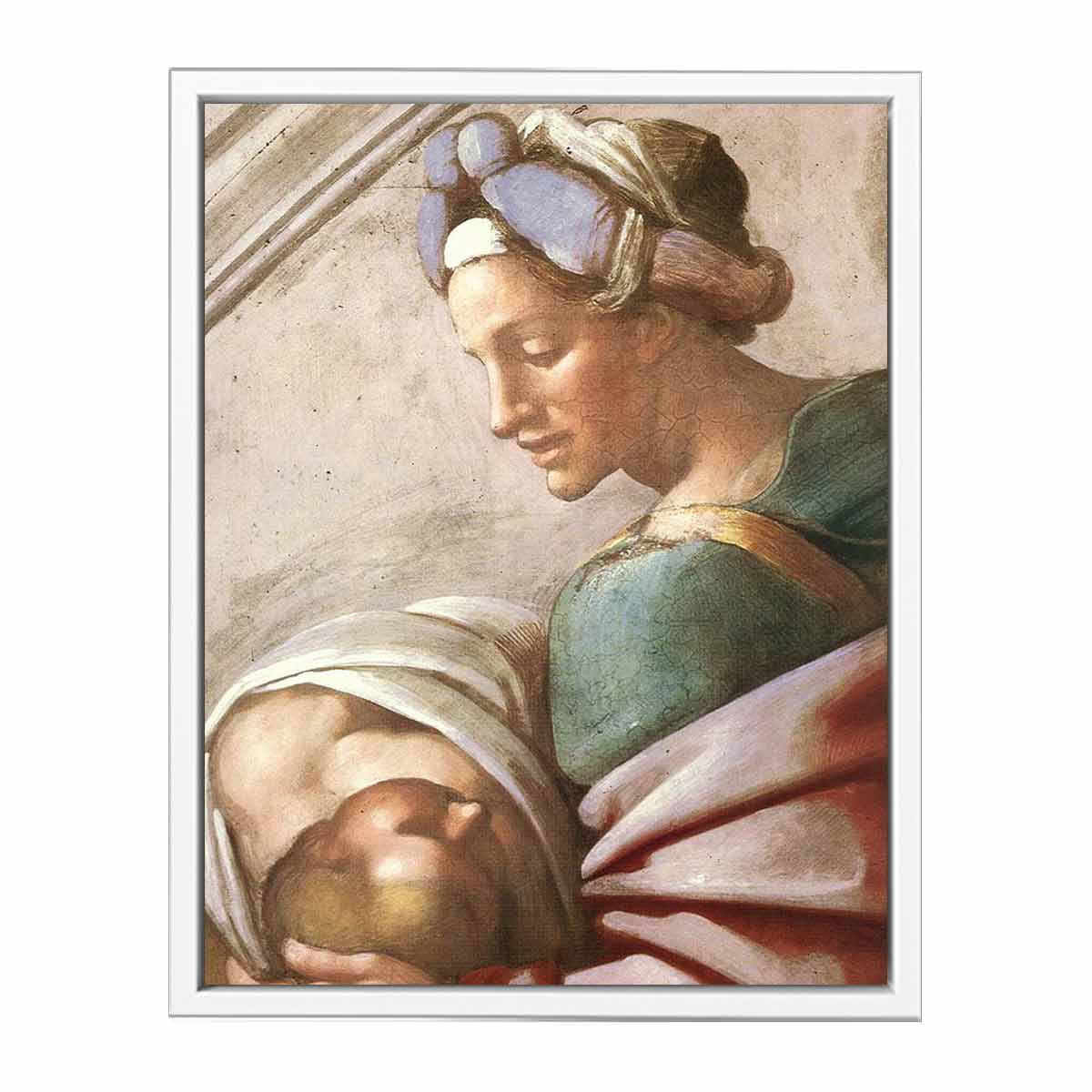 Hezekiah - Manasseh - Amon (detail) By Michelangelo Buonarroti