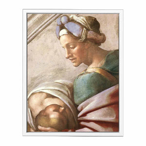 Hezekiah - Manasseh - Amon (detail) By Michelangelo Buonarroti