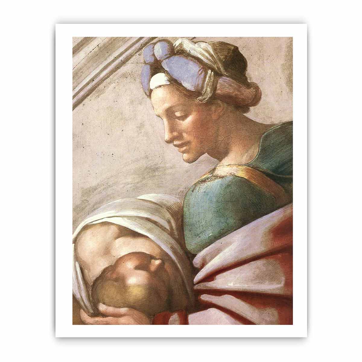 Hezekiah - Manasseh - Amon (detail) By Michelangelo Buonarroti