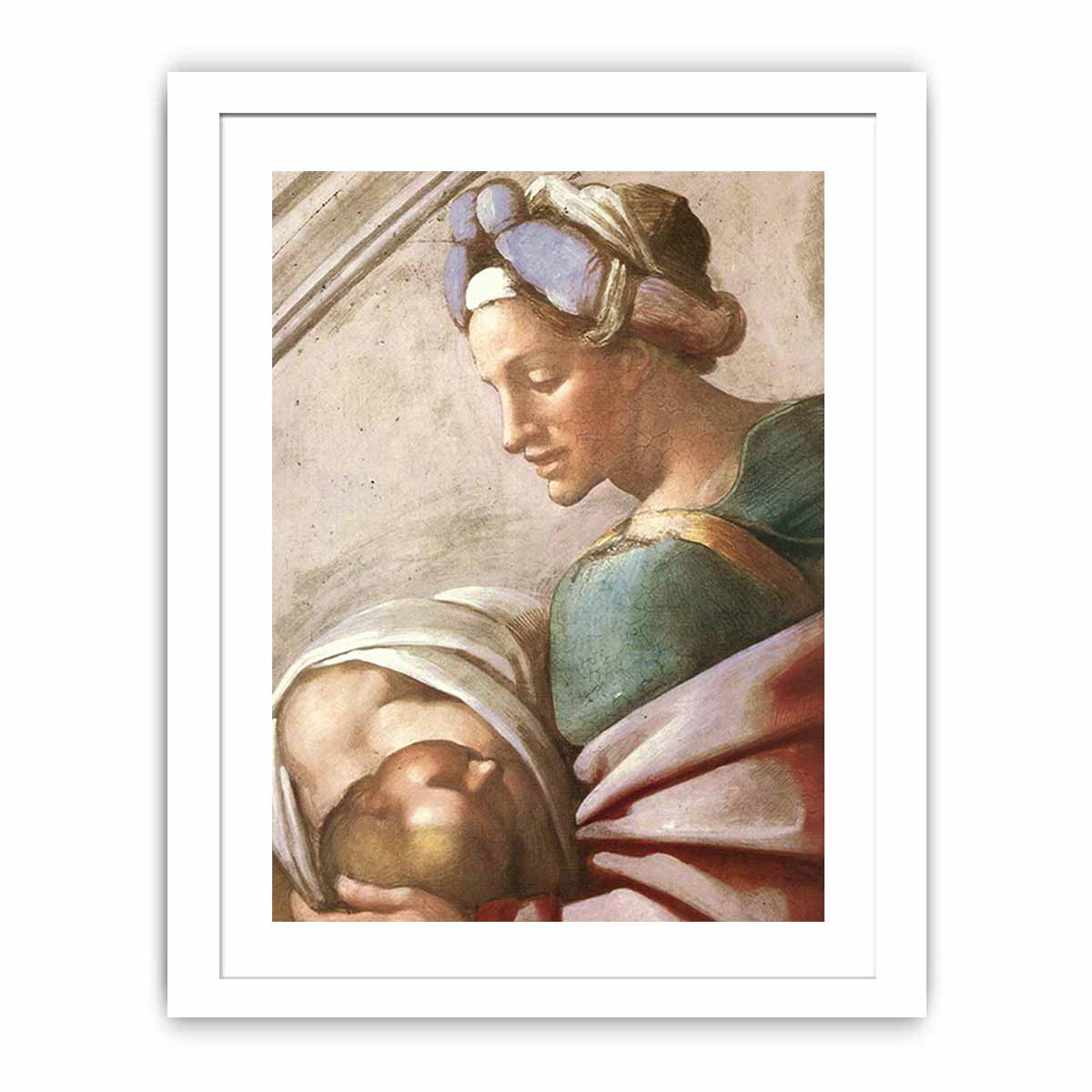 Hezekiah - Manasseh - Amon (detail) By Michelangelo Buonarroti
