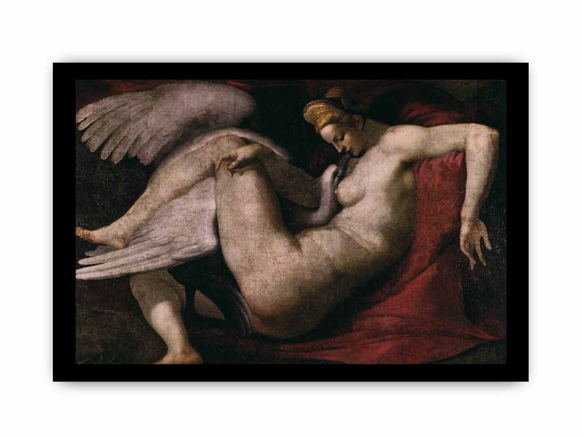 Leda and the Swan By Michelangelo Buonarroti