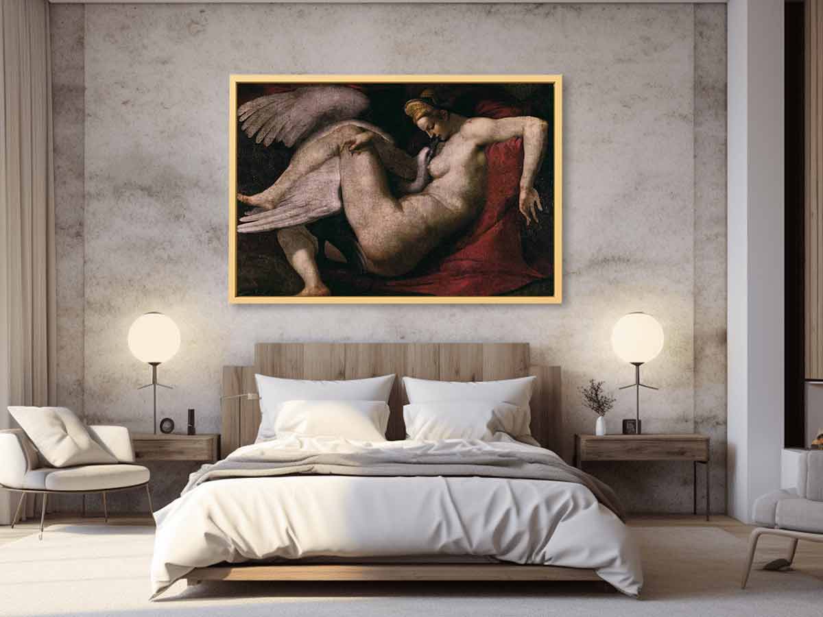 Leda and the Swan By Michelangelo Buonarroti
