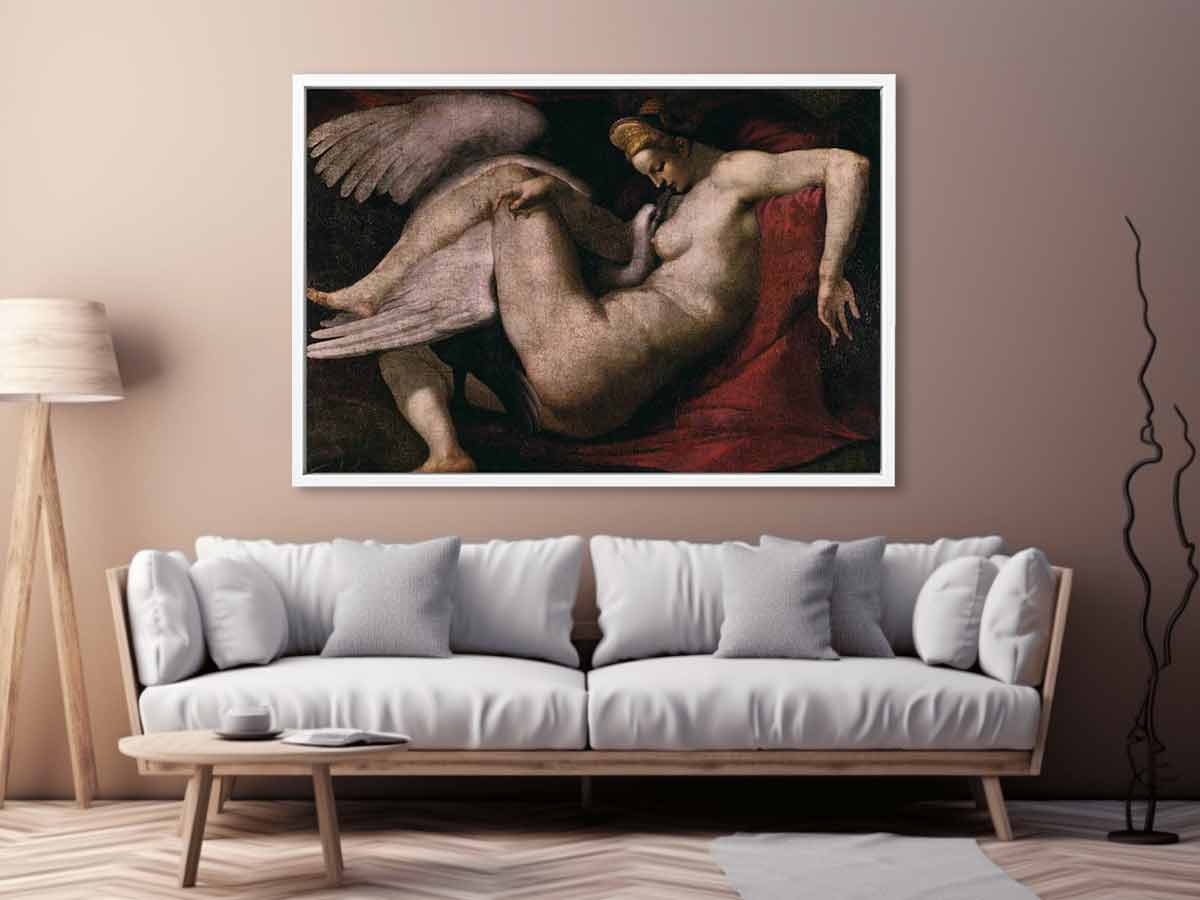 Leda and the Swan By Michelangelo Buonarroti