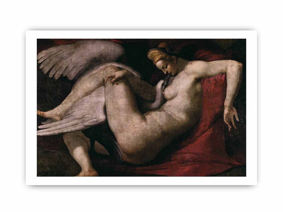 Leda and the Swan By Michelangelo Buonarroti