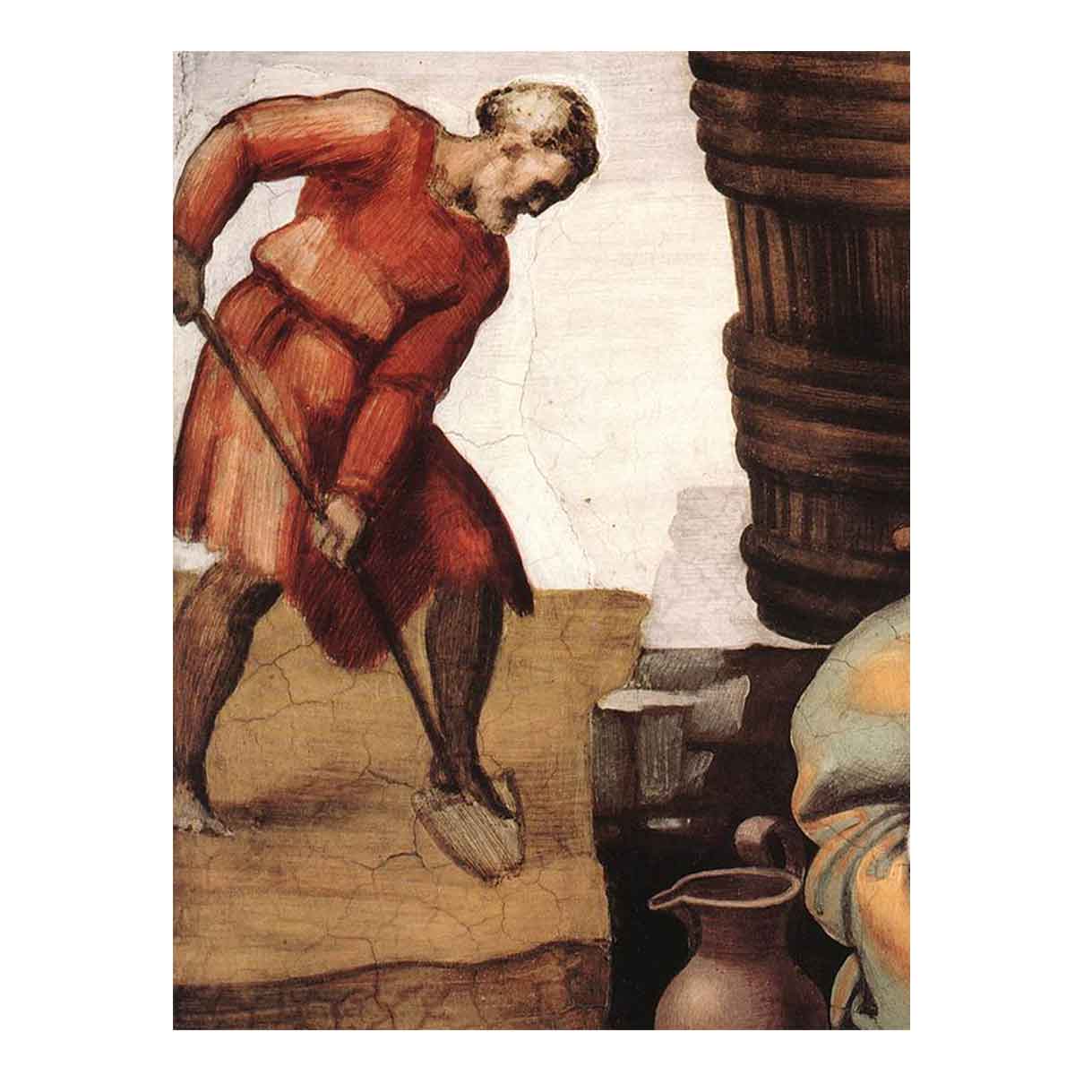 Drunkenness of Noah (detail) By Michelangelo Buonarroti