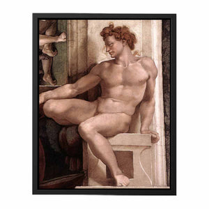 ignudo (restored) By Michelangelo Buonarroti