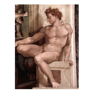 ignudo (restored) By Michelangelo Buonarroti