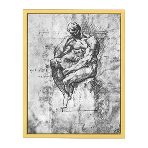 Study of a Man By Michelangelo Buonarroti