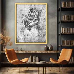 Study of a Man By Michelangelo Buonarroti