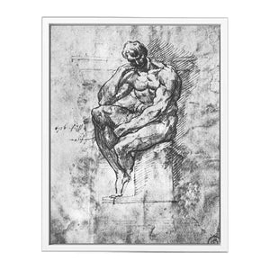 Study of a Man By Michelangelo Buonarroti