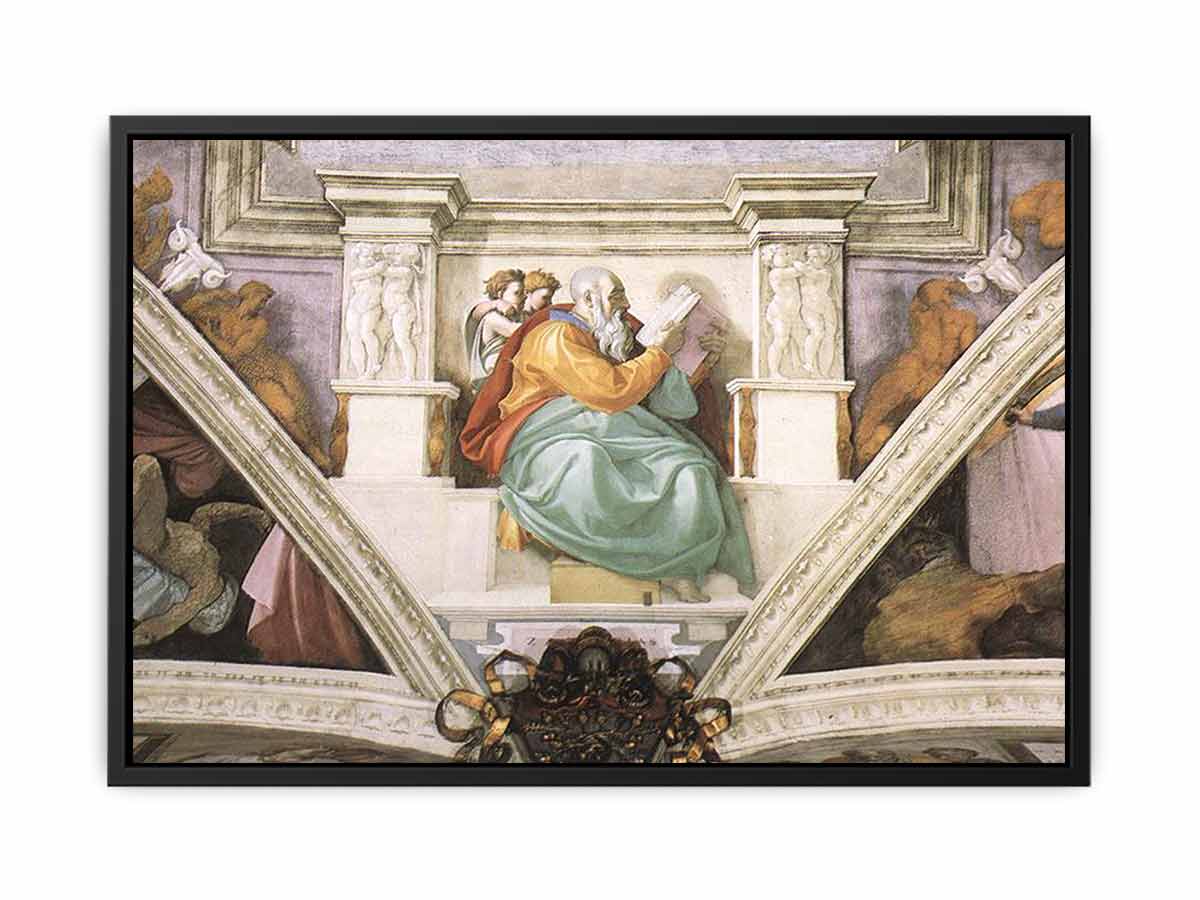 Frescoes above the entrance wall By Michelangelo Buonarroti