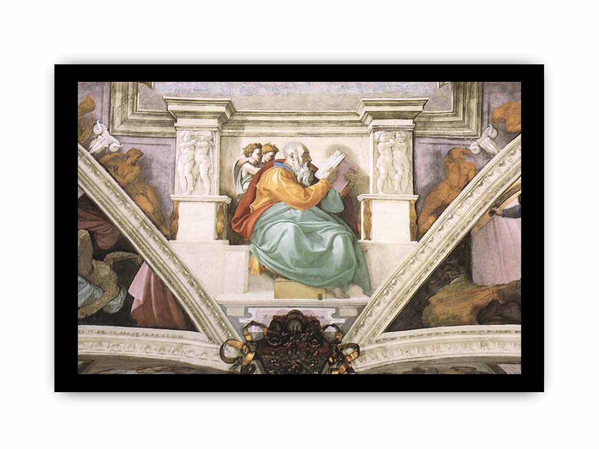 Frescoes above the entrance wall By Michelangelo Buonarroti
