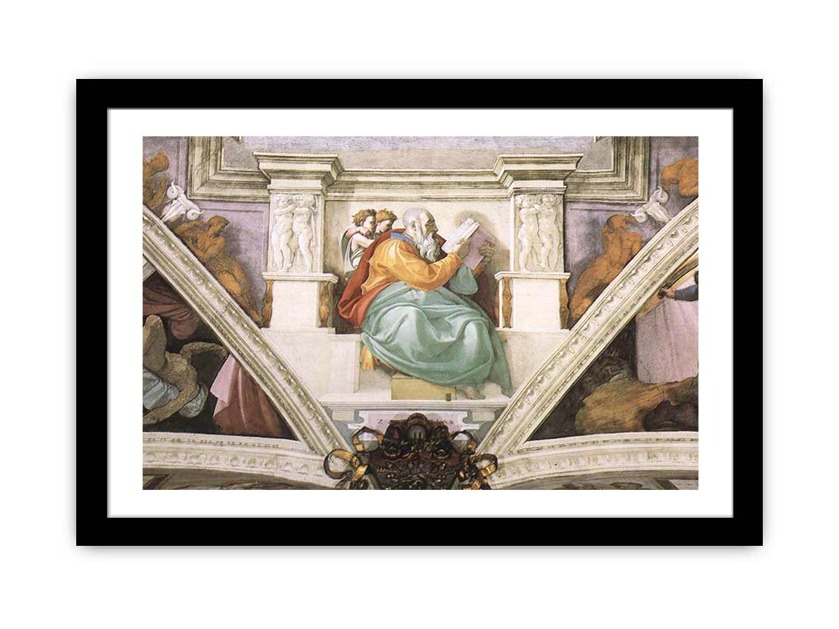 Frescoes above the entrance wall By Michelangelo Buonarroti