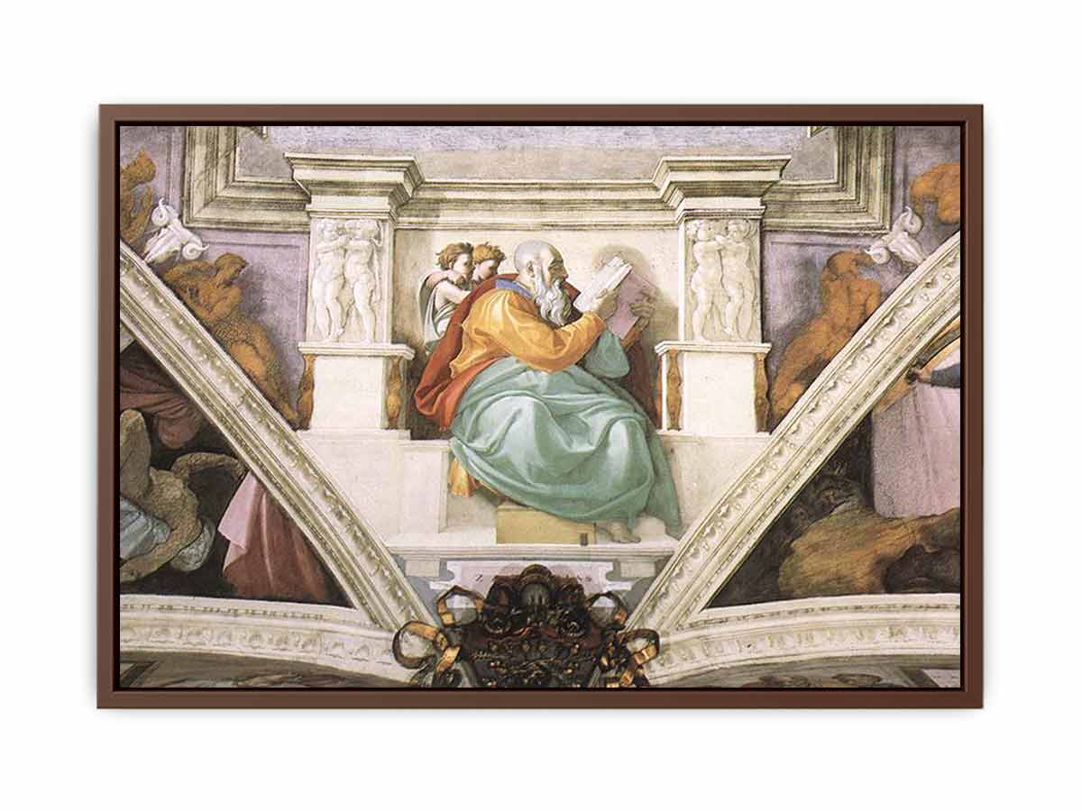 Frescoes above the entrance wall By Michelangelo Buonarroti