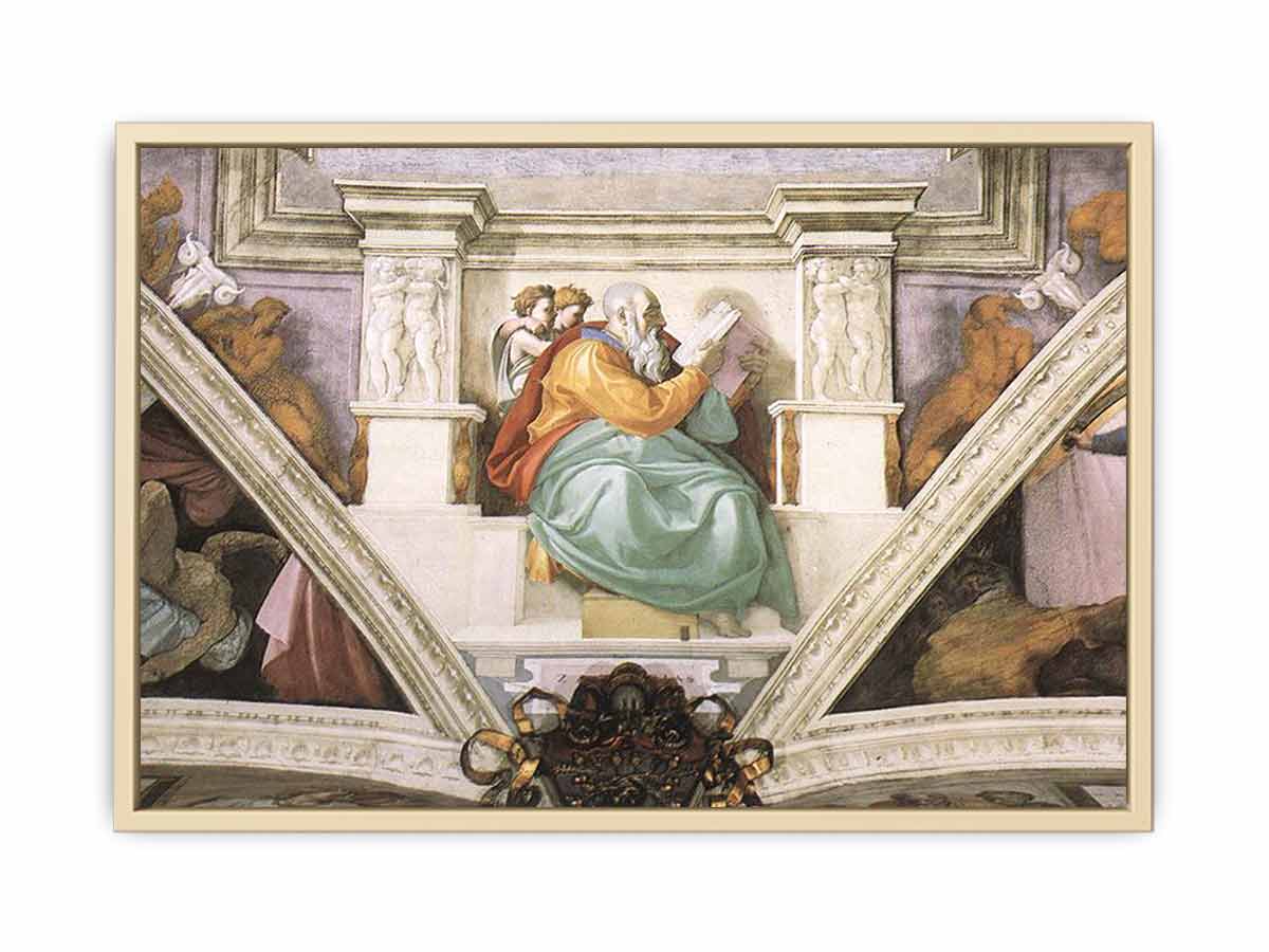 Frescoes above the entrance wall By Michelangelo Buonarroti