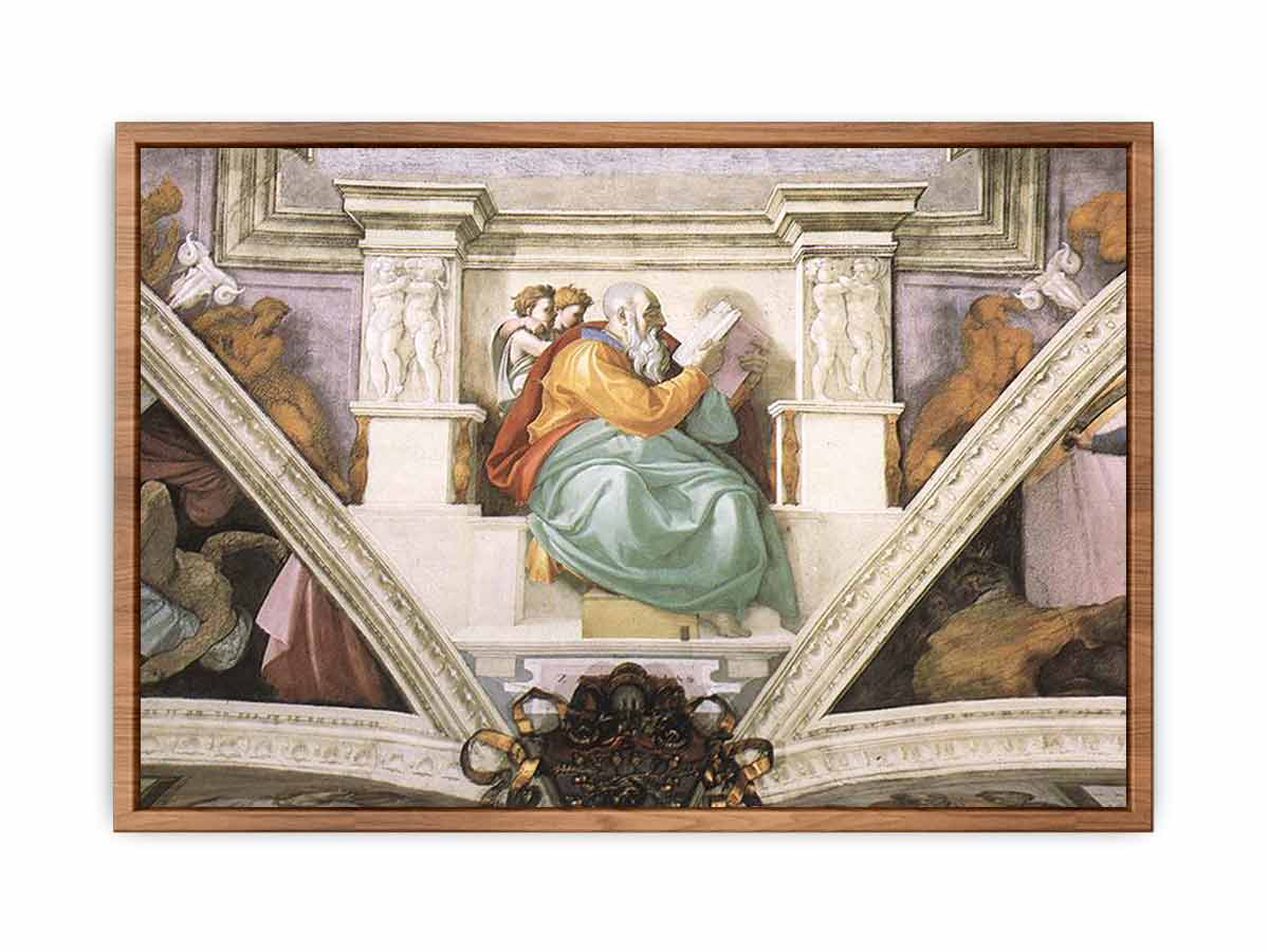 Frescoes above the entrance wall By Michelangelo Buonarroti