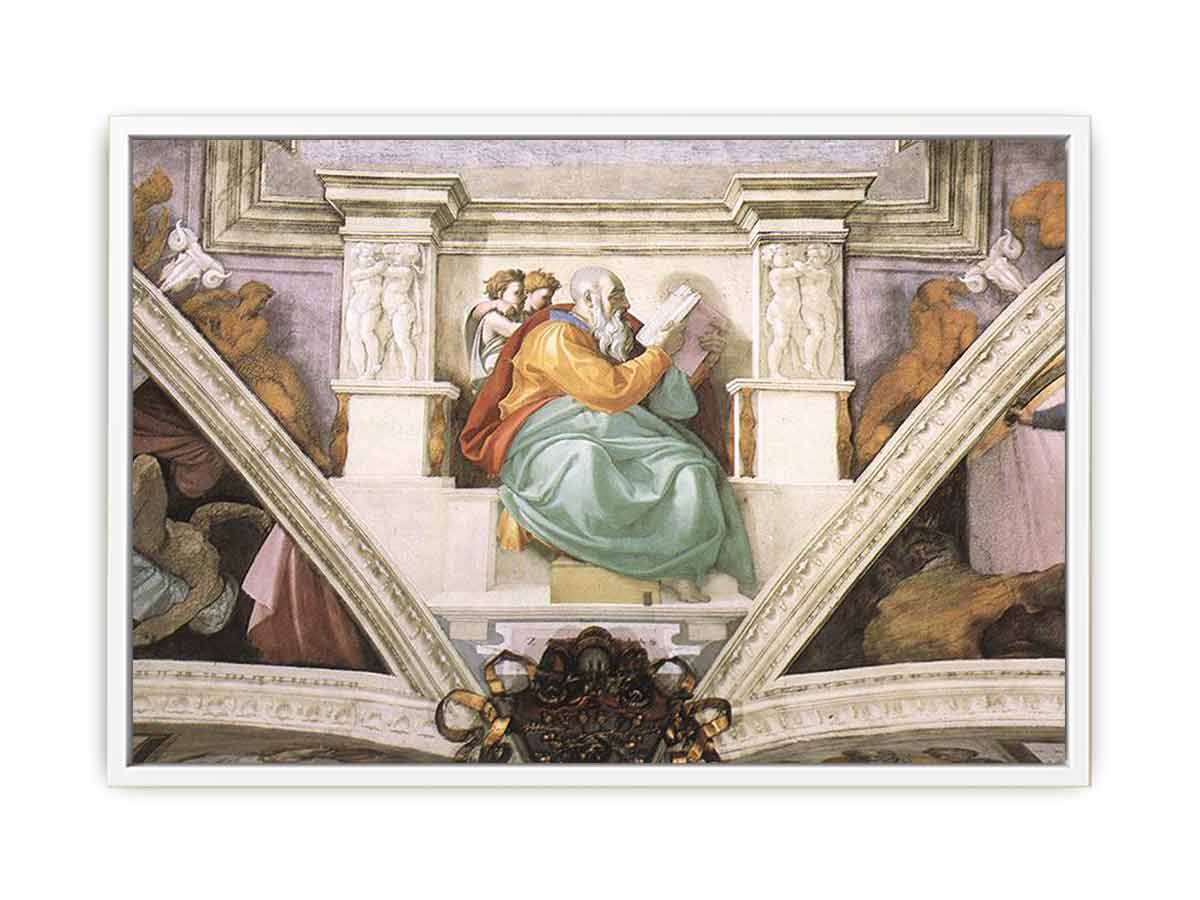 Frescoes above the entrance wall By Michelangelo Buonarroti
