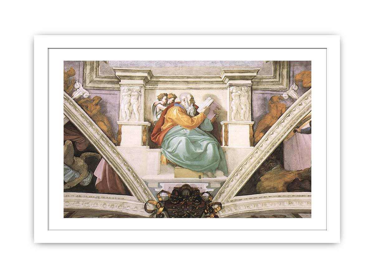 Frescoes above the entrance wall By Michelangelo Buonarroti