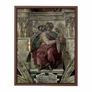 Deckenfresko zur Schöpfungsgeschichte in der Sixtinischen Kapelle, Szene in Lünette: Der Prophet Jessaja By Michelangelo Buonarroti