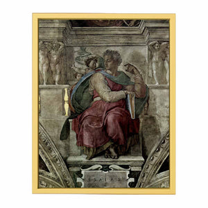Deckenfresko zur Schöpfungsgeschichte in der Sixtinischen Kapelle, Szene in Lünette: Der Prophet Jessaja By Michelangelo Buonarroti