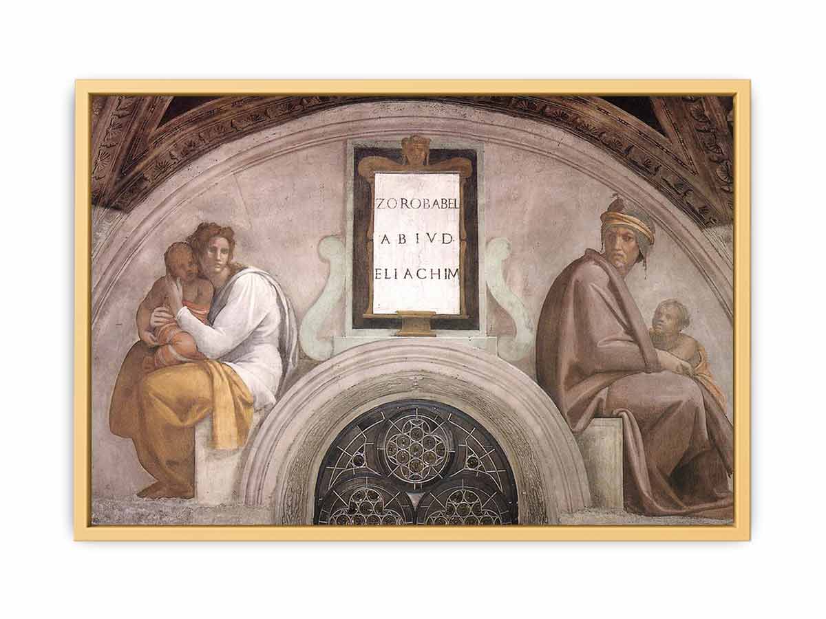 Zerubbabel - Abiud - Eliakim By Michelangelo Buonarroti