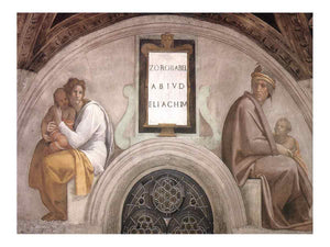 Zerubbabel - Abiud - Eliakim By Michelangelo Buonarroti