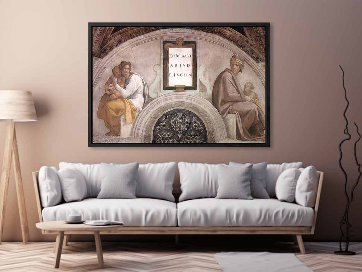 Zerubbabel - Abiud - Eliakim By Michelangelo Buonarroti