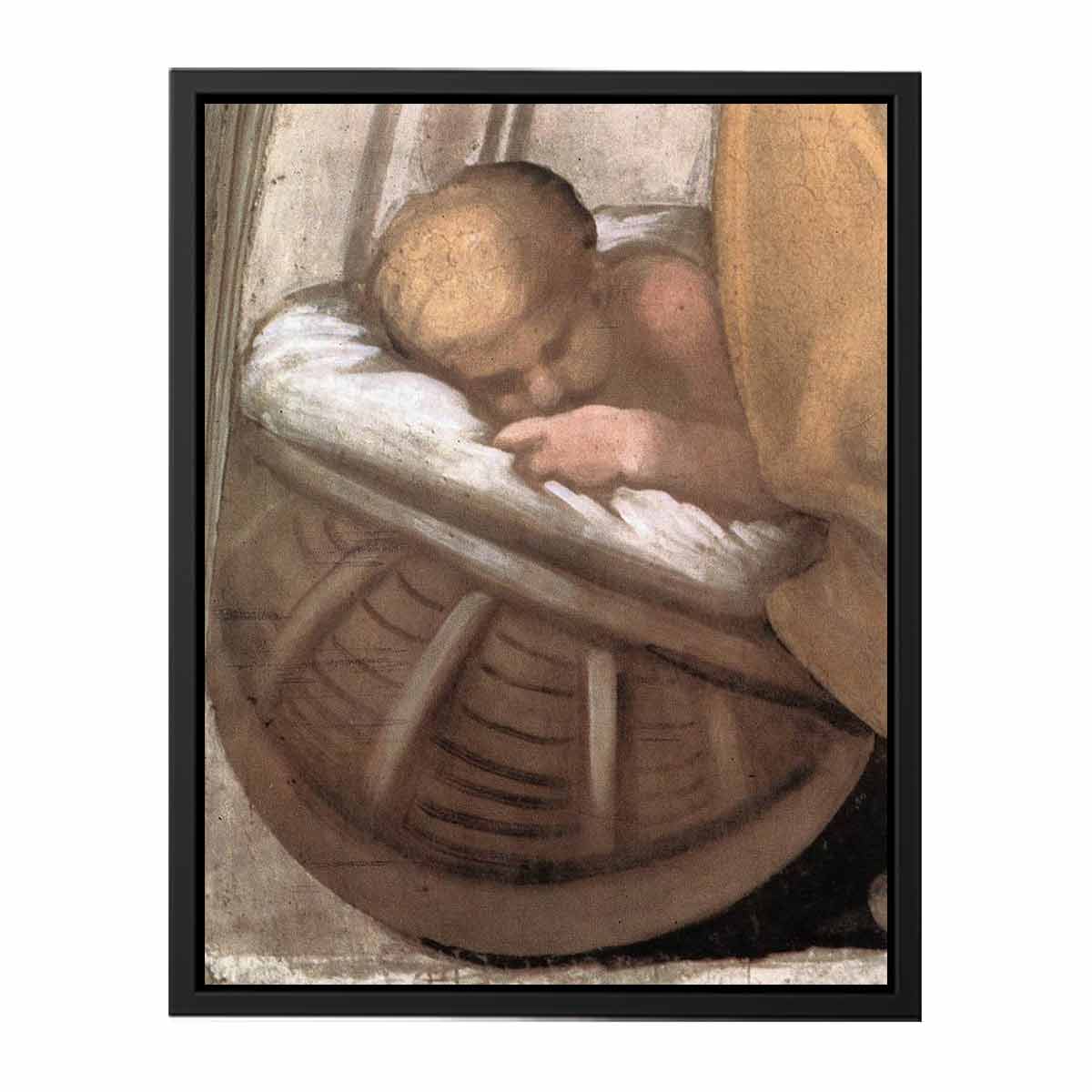 Hezekiah - Manasseh - Amon (detail) By Michelangelo Buonarroti
