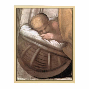 Hezekiah - Manasseh - Amon (detail) By Michelangelo Buonarroti
