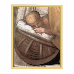Hezekiah - Manasseh - Amon (detail) By Michelangelo Buonarroti
